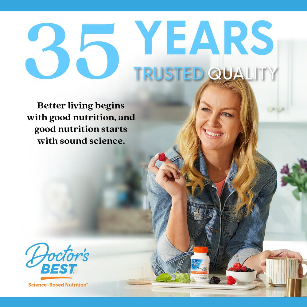 Gluten-free and vegetarian badge on Doctor's Best Prostate Comprehensive packaging