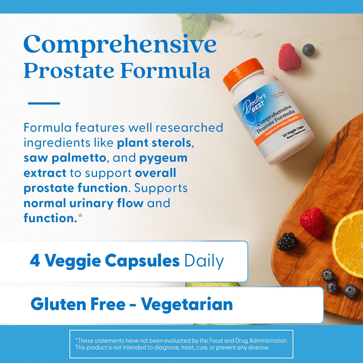 Ingredient focus on saw palmetto in Doctor's Best Prostate Comprehensive