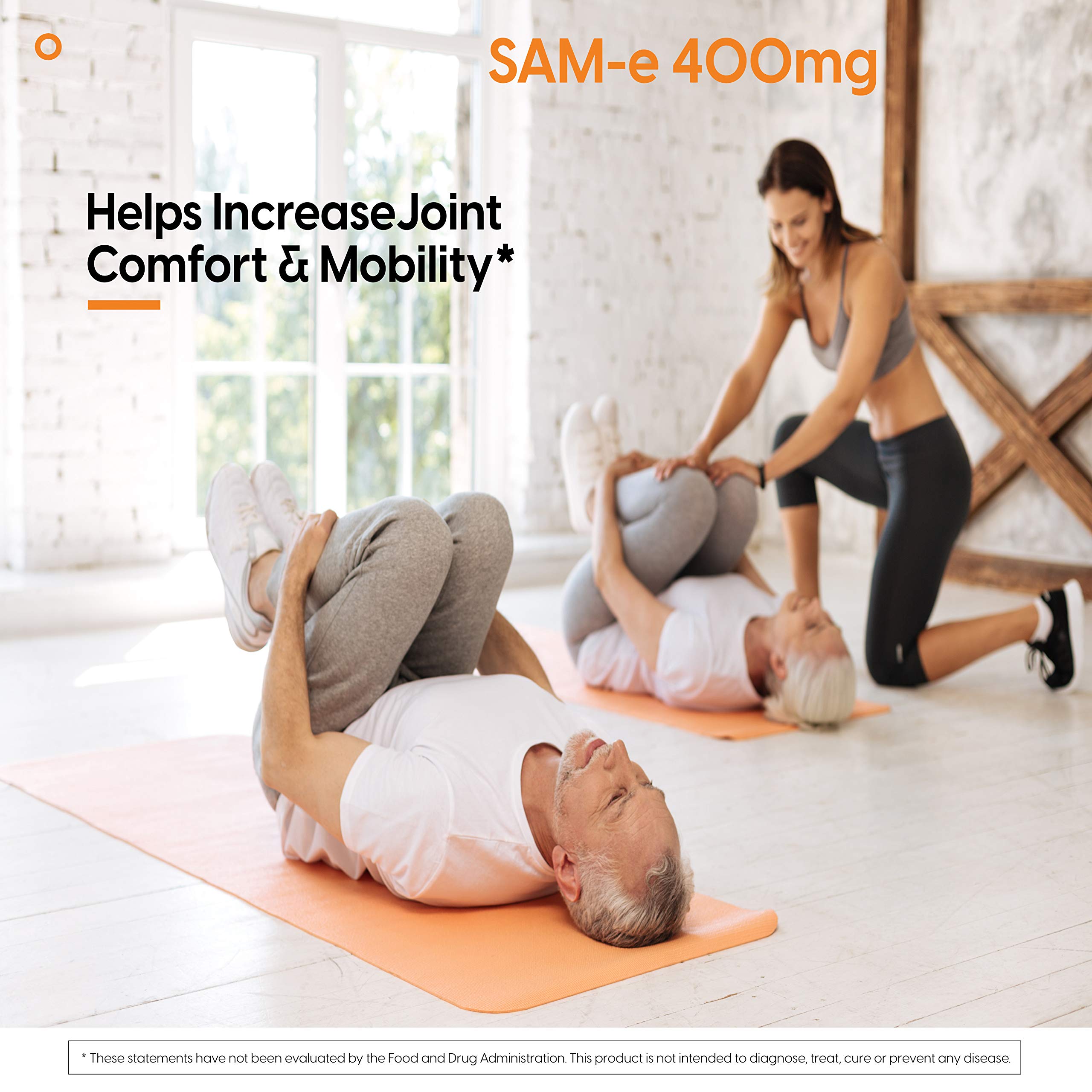 Doctor's Best SAM-e 400 promotes joint mobility with a visual.