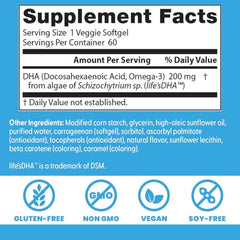 Algae source illustration highlights sustainably cultured, toxin-free DHA from algae.