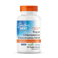 Doctor's Best vegan GCMSM bottle signaling joint support for an active lifestyle.