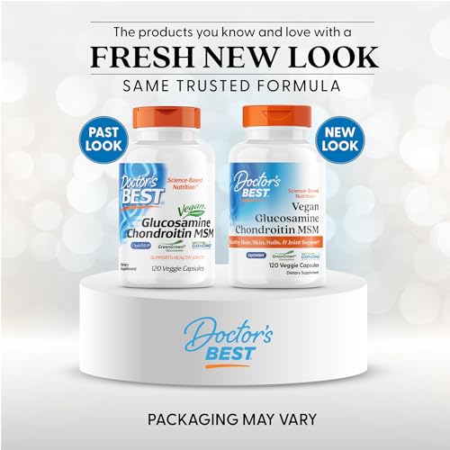 Doctor's Best GCMSM capsules ready for daily joint support and flexibility.