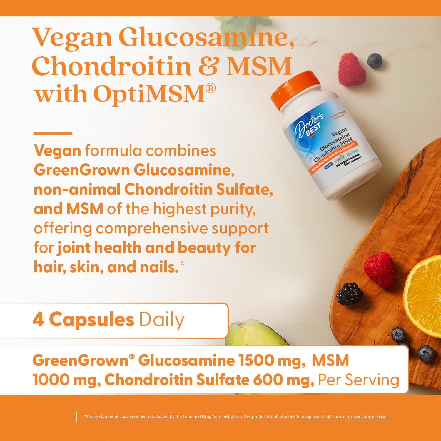 Capsules shown for reliable daily joint support in an active routine.
