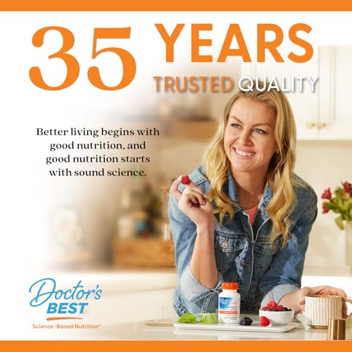 Doctor's Best vegan Vitamin C packaging emphasizing plant-based caps