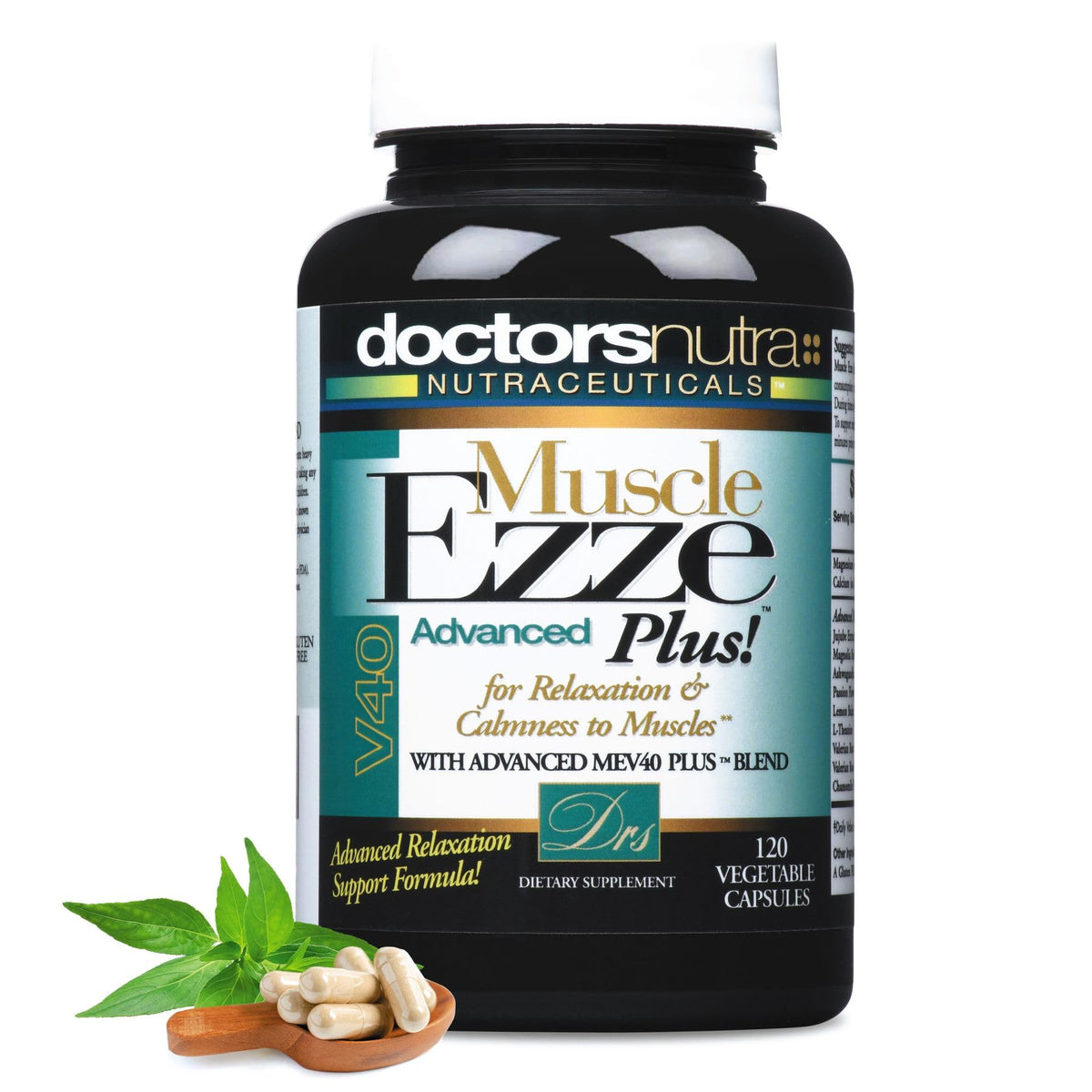 Doctors Nutra Muscle Ezze Plus bottle front view for daily training support.