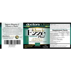 Close-up of Muscle Ezze Plus vegetarian capsules, gluten-free daily nutrition.