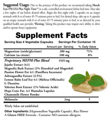 Doctors Nutra Muscle Ezze PM Plus bottle front highlighting melatonin blend