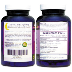 Doctors Nutra Muscle Ezze PM Plus ingredients illustration with valerian and chamomile
