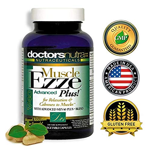 Ezze Plus capsules close-up showing natural relaxant capsules for muscle comfort