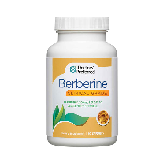 DOCTORS' PREFERRED Berberine Clinical Grade bottle for daily metabolic balance.