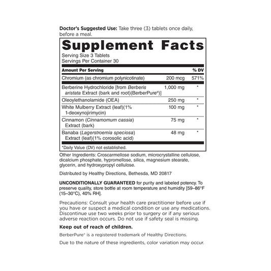 DOCTORS' PREFERRED GlucoGold Advanced pour enables easy daily dosing