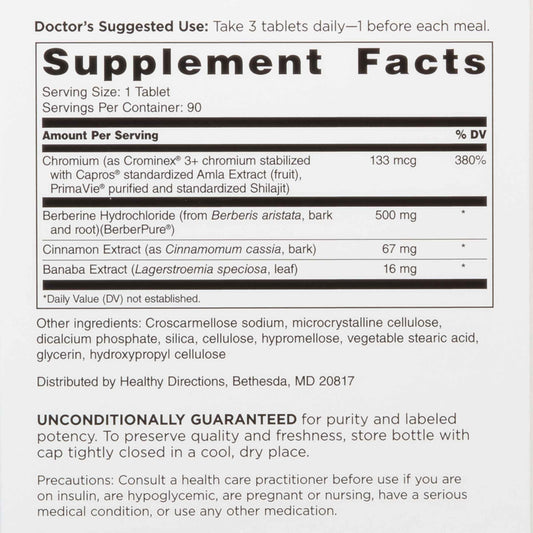DOCTORS' PREFERRED GlucoGold berberine tablets closeup showing dosage-ready form.