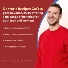 Doctor's Recipes CoQ10 with extra virgin olive oil for improved absorption.