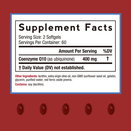 Doctor's Recipes CoQ10 softgels ready to support steady daily energy.
