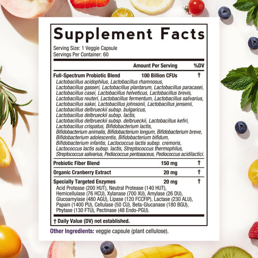 Capsules closeup from Doctor's Recipes Probiotics for Women highlight easy daily use.