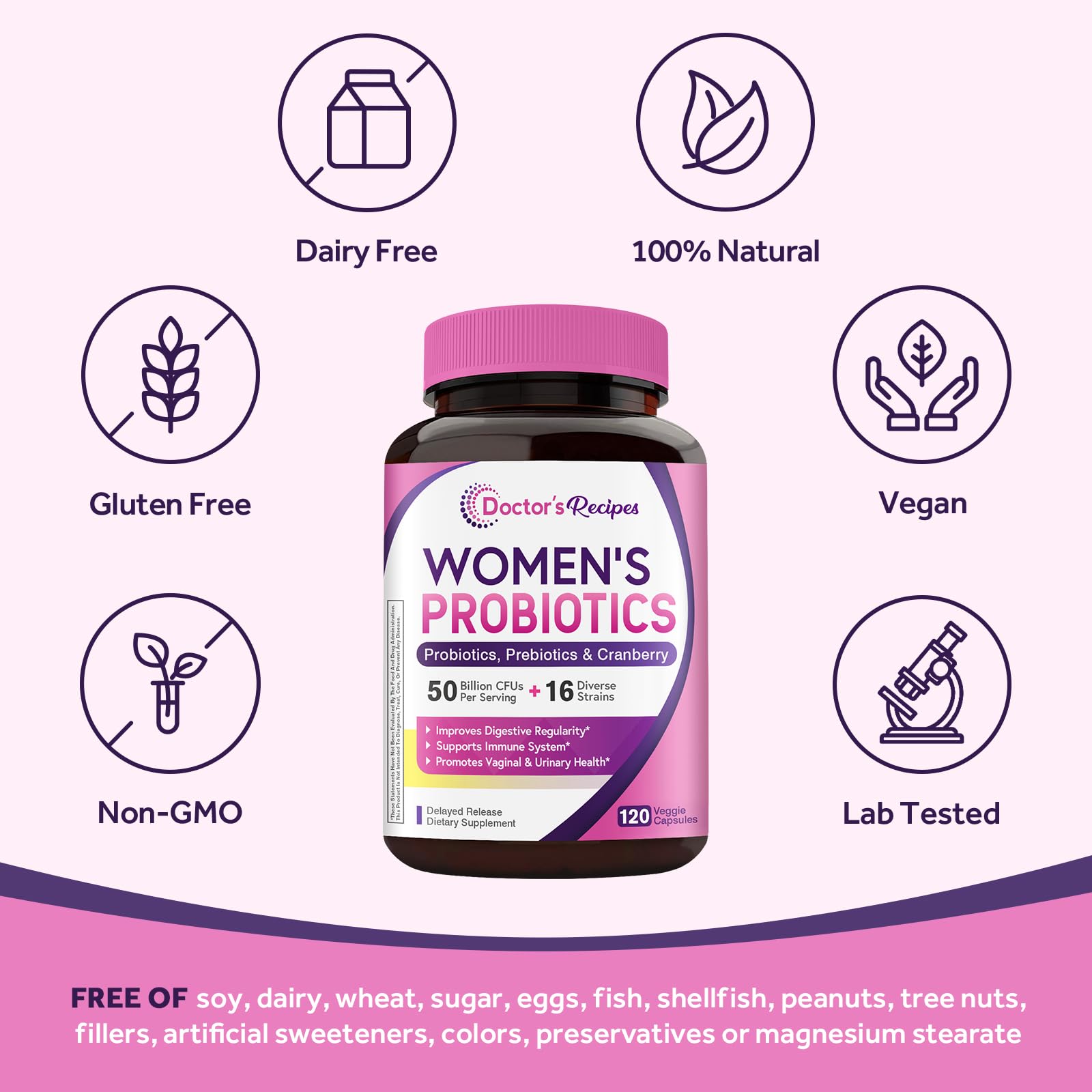 Delayed-release capsule technology highlighted in Doctor's Recipes Women's Probiotic