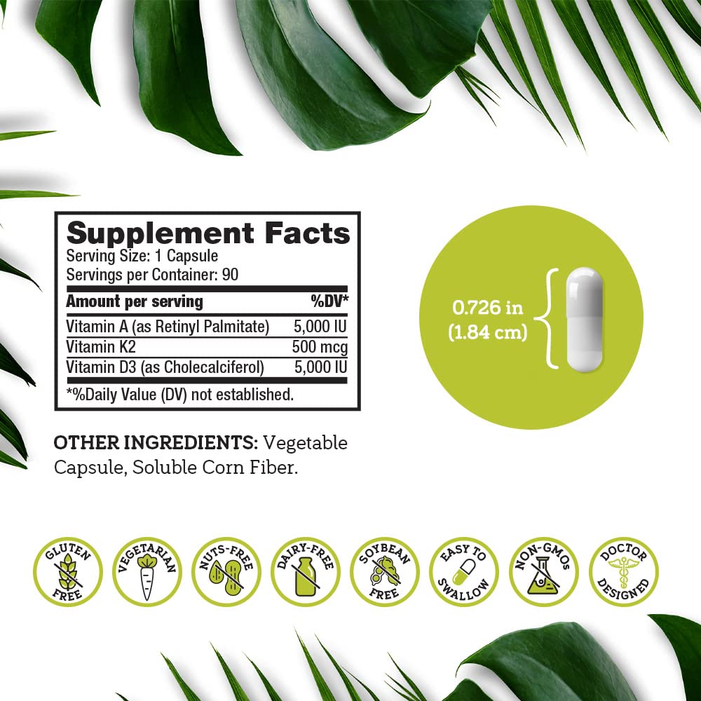 Doctors Scientific DSO ADK daily dose guidance: one vegan capsule.