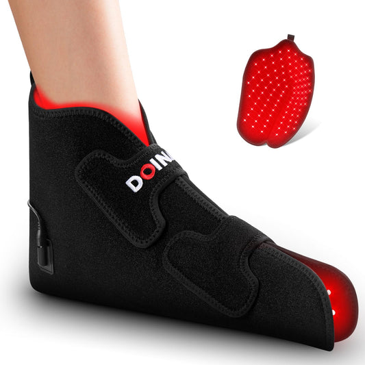 Doinart red-light therapy feet device providing soothing warmth for tired feet.