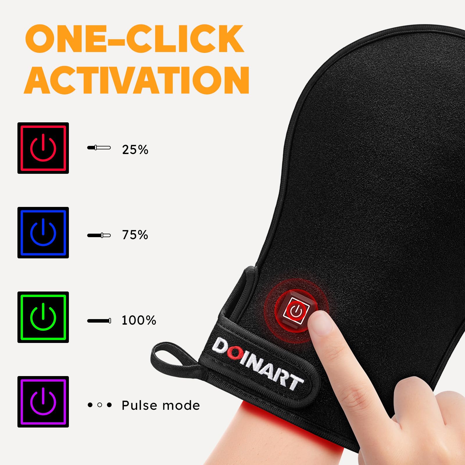 Doinart therapy session with four-level control settings