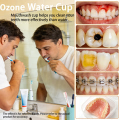DOIZATO ozone water cup mouthwash rinse use supports thorough daily cleaning.