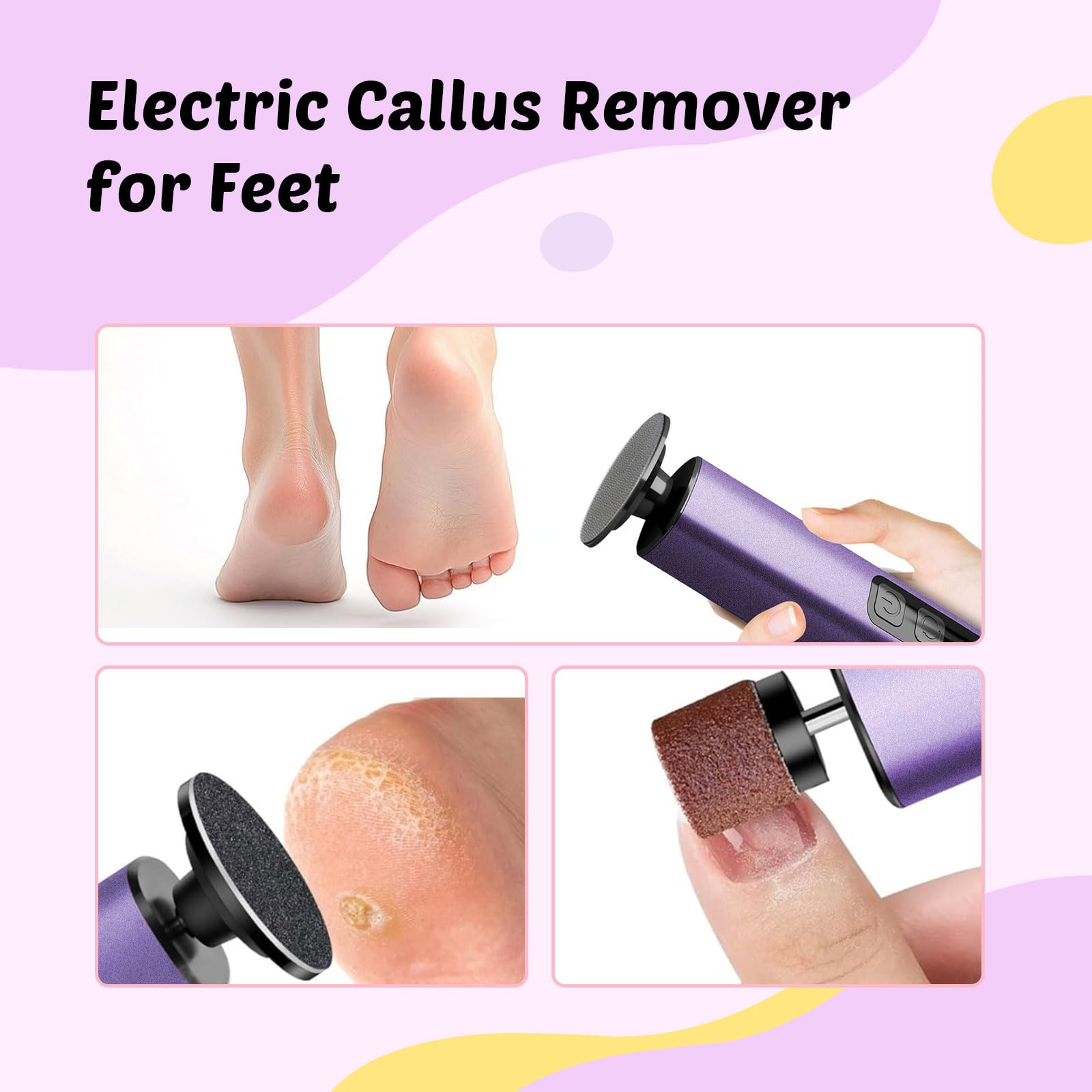 Dolcevitae flat grinding head covers more surface area for faster exfoliation.