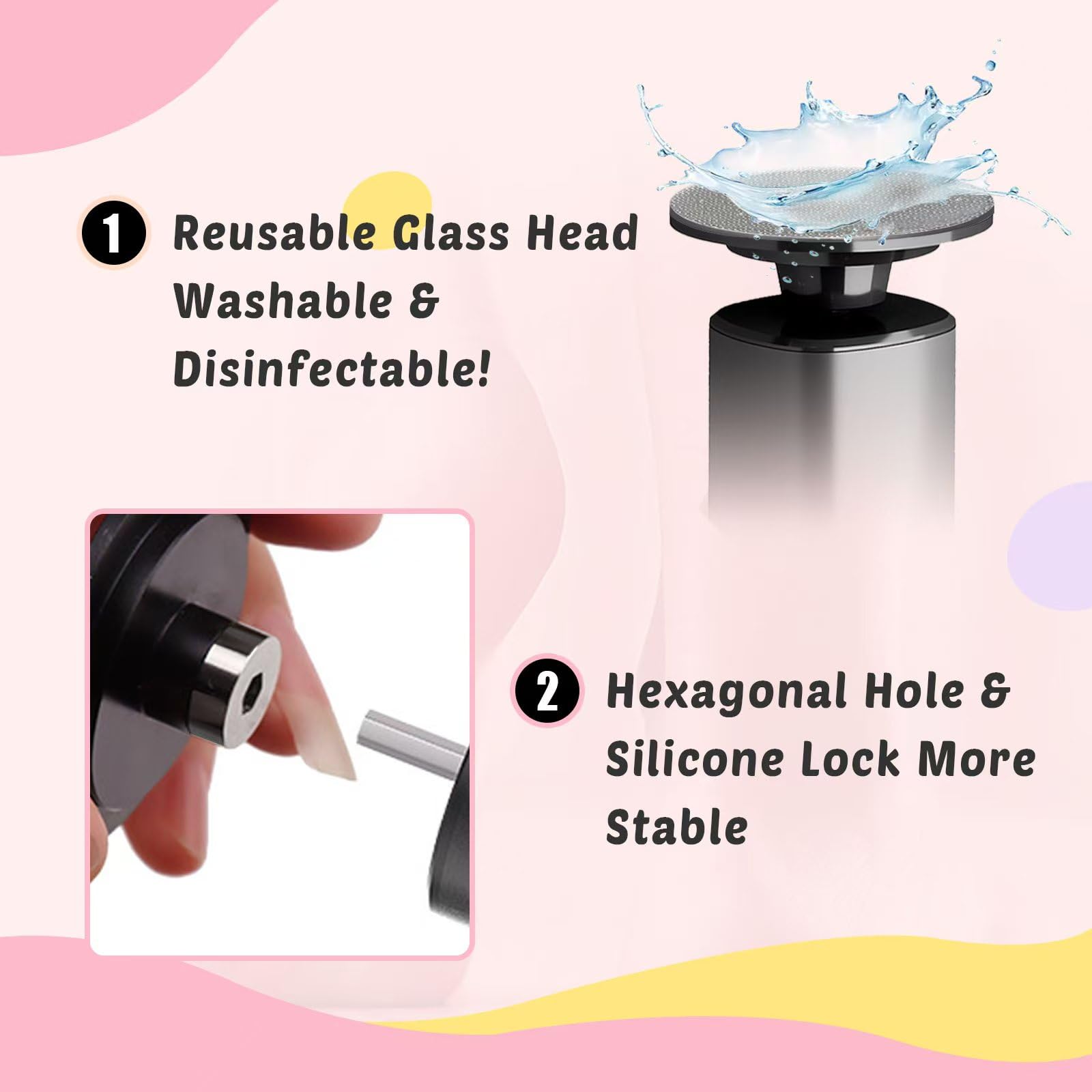 Dolcevitae foot callus remover USB Type-C charging for quick power
