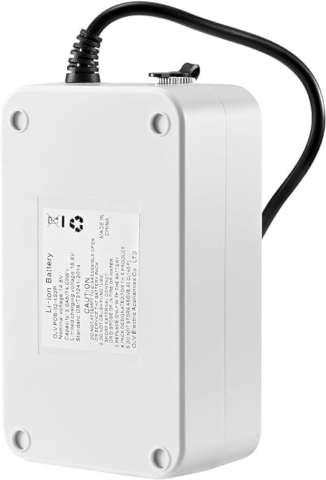 Domeiziy packaged battery and charger set for easy replacement.