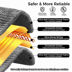 Domigard heating pad long power cord offers flexible placement
