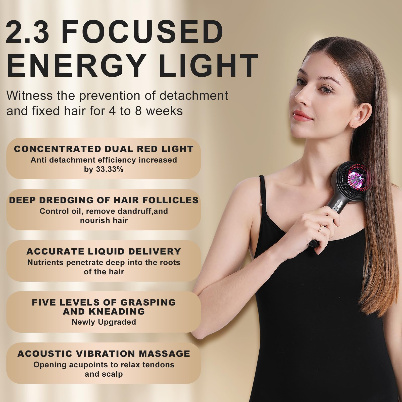 DongBlitz 5-speed kneading massage mimics a professional scalp massage.