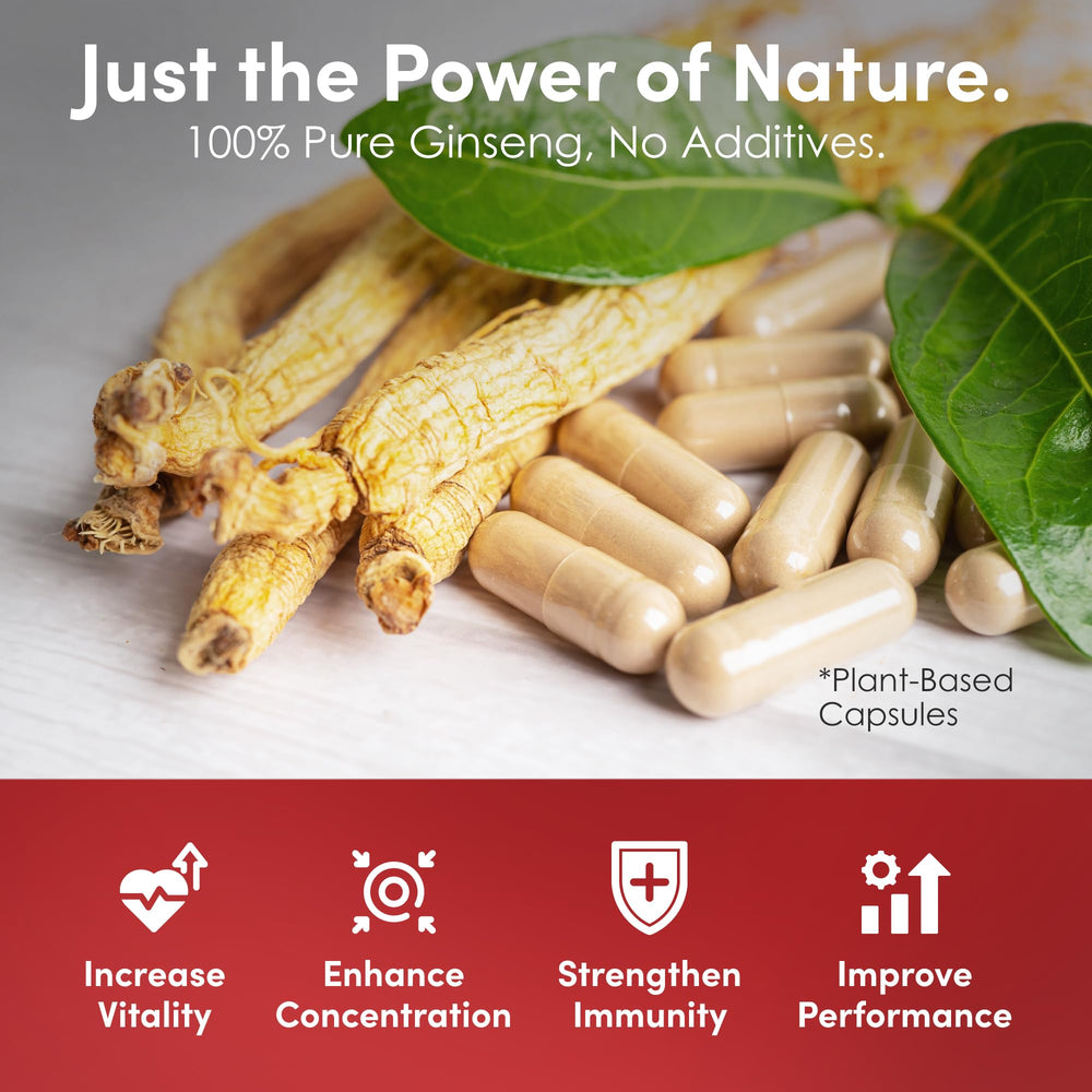 Dongjieum Korean Red Ginseng vegan capsules emphasize clean, plant-based wellness.
