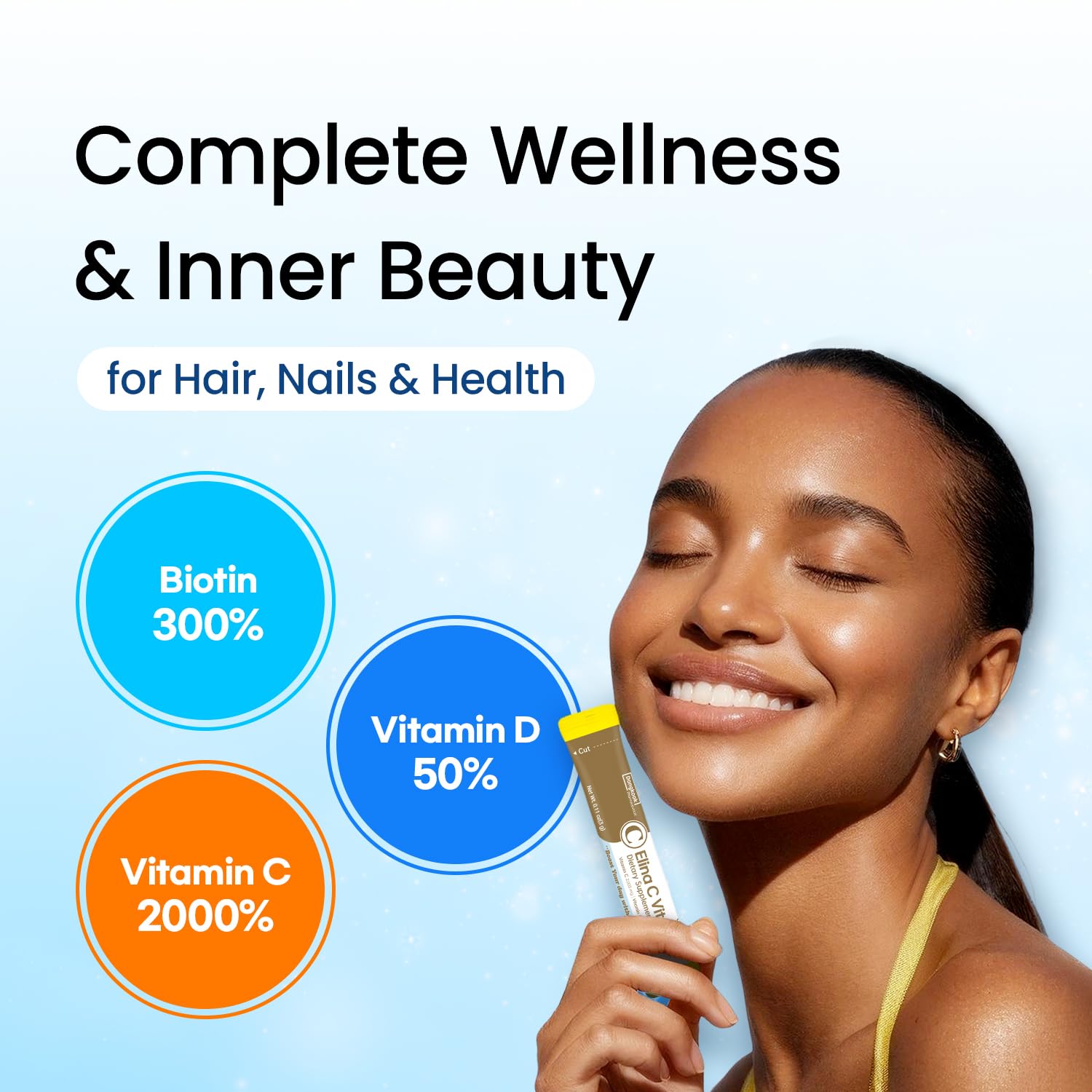 DONGKOOK Vita Pop vitamin D3 and biotin 3-in-1 for skin and hair support