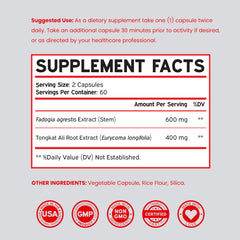 Dorado Nutrition globally sourced ingredients displayed on the bottle