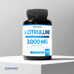 Dorado Nutrition L Citrulline 3000mg serving bottle with 90 servings