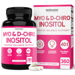 DORADO NUTRITION Myo-Inositol & D-Chiro Inositol capsules for daily balance.