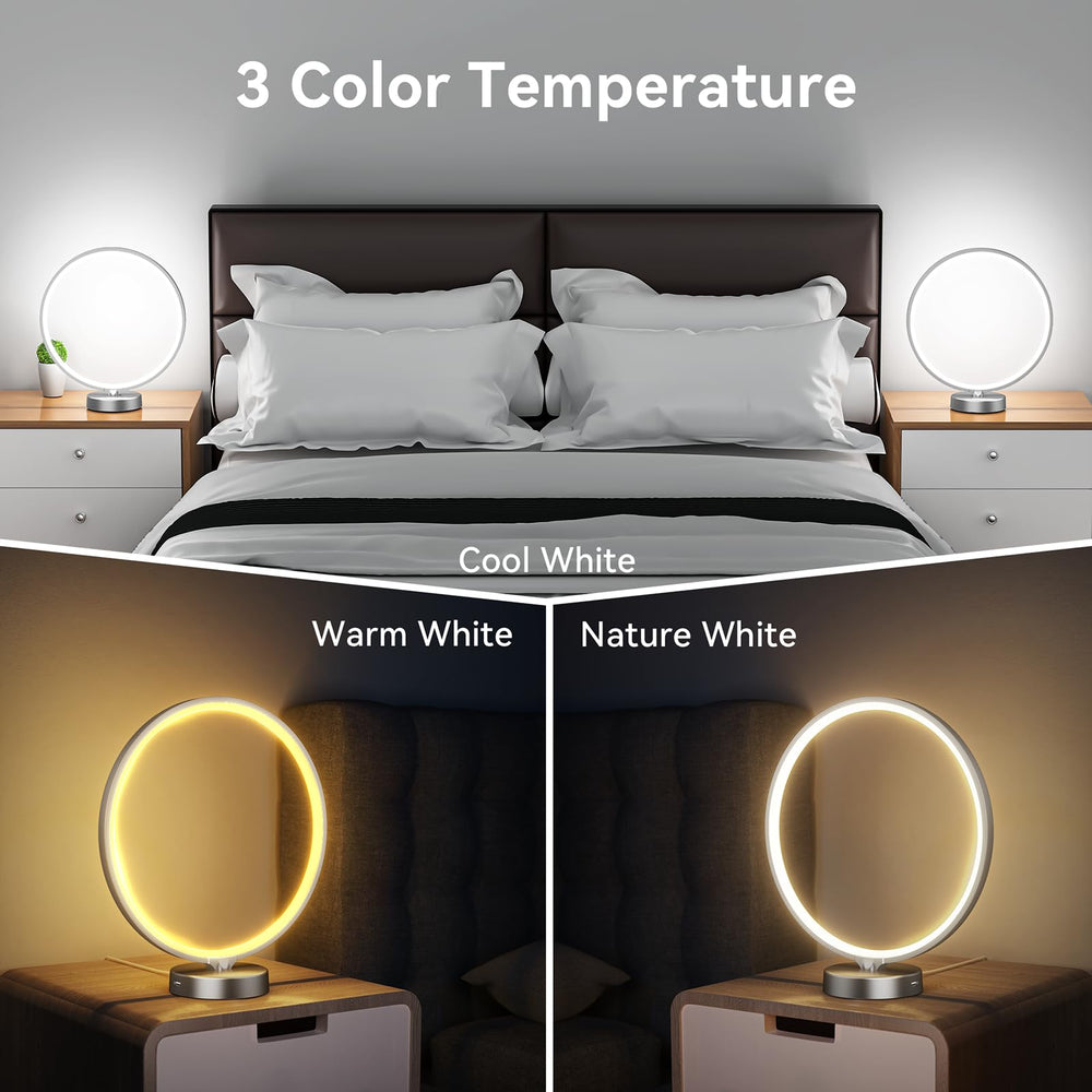 Doraubia desk lamp with dual controls for easy brightness and timer use.