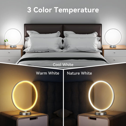 Doraubia desk lamp with dual controls for easy brightness and timer use.