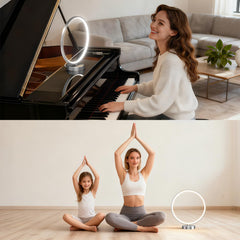 Doraubia lamp round design blends modern décor with practical illumination.