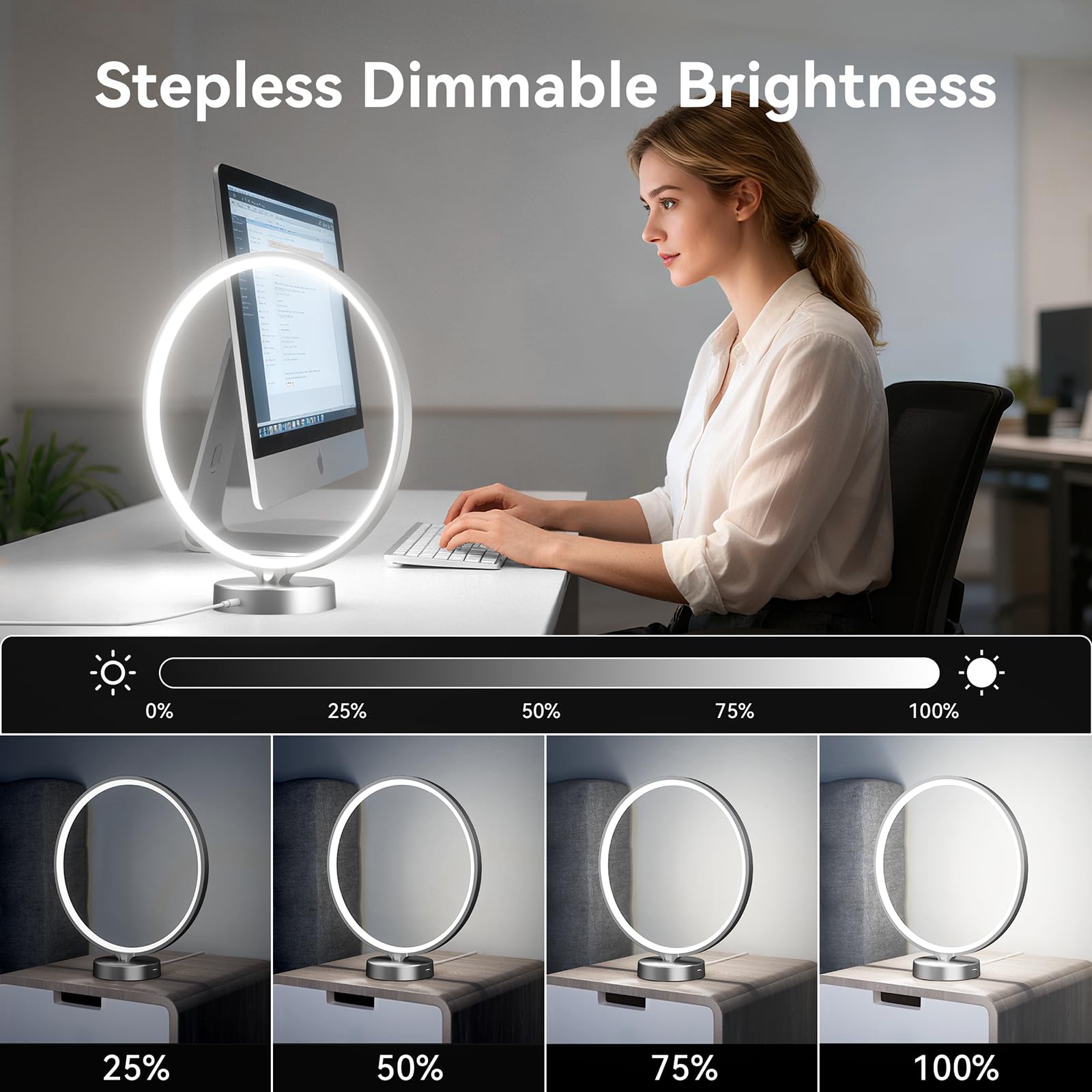 Doraubia lamp showing timer settings and remote for convenient scheduling.