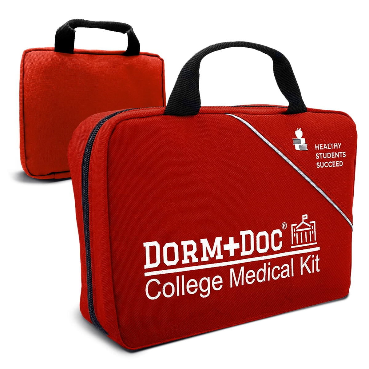 DormDoc first aid kit dorm-room compact case for easy access.
