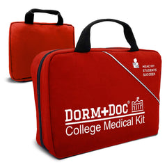 DormDoc first aid kit dorm-room compact case for easy access.