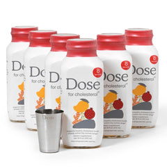 DOSE for Cholesterol bottle front view, signaling heart health support.