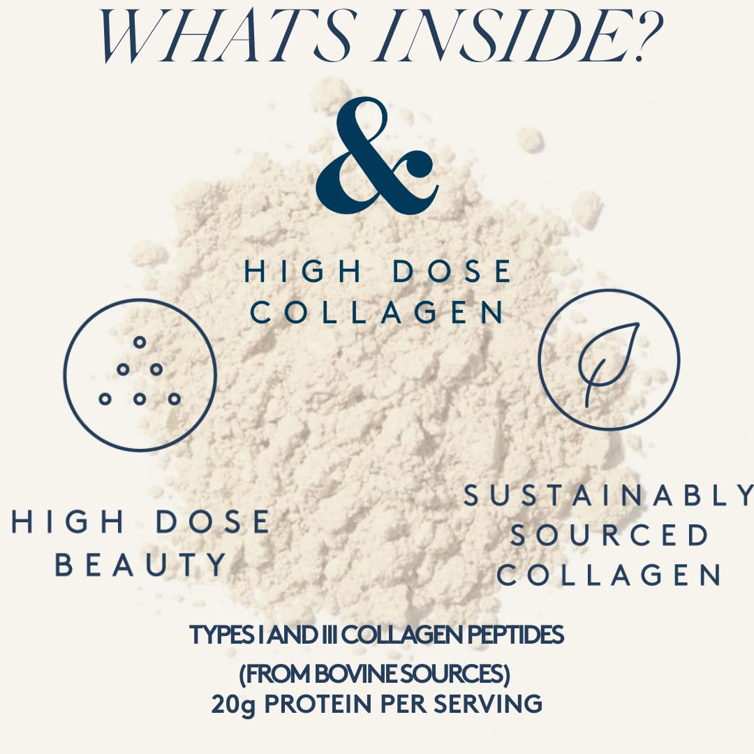 Dose & Co vanilla collagen stirred into yogurt for a protein-packed snack.