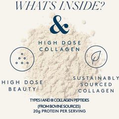 Dose & Co vanilla collagen stirred into yogurt for a protein-packed snack.