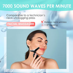 Doset sculpting wand curve fits facial contours for precise massage