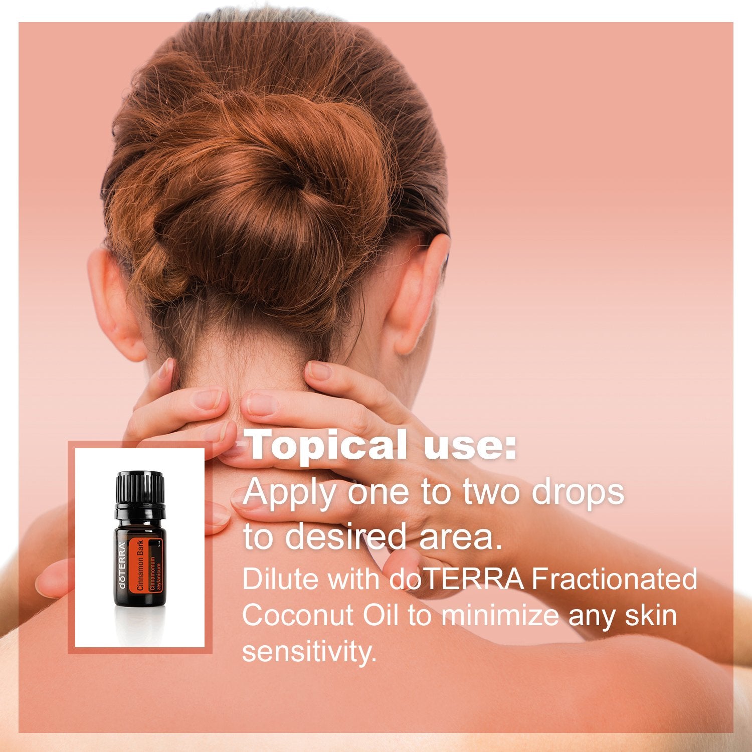 DoTERRA cinnamon oil added to a dish for flavor