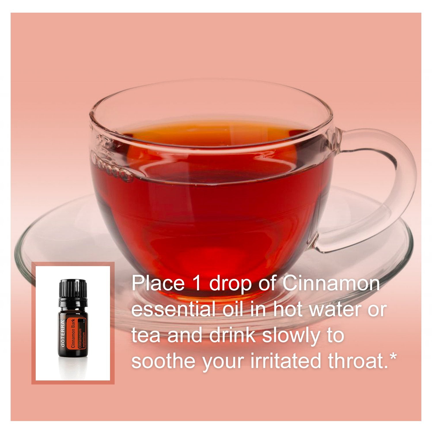 DoTERRA cinnamon oil for skincare preparation