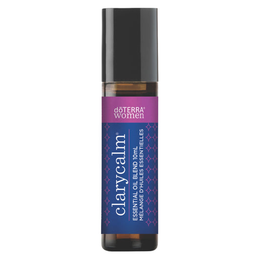 doTERRA Clary Calm bottle front for daily calming ritual.