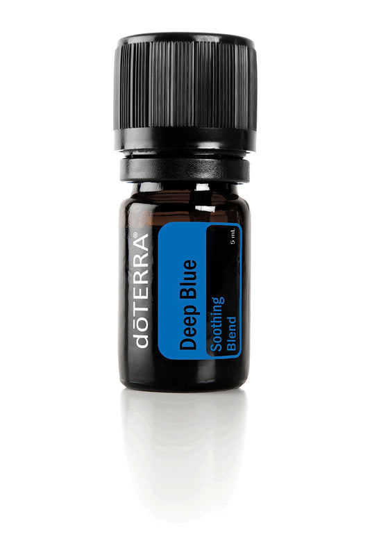 doTERRA Deep Blue bottle label, ideal for soothing muscle comfort.
