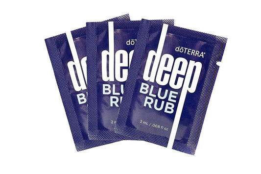 doTERRA Deep Blue Rub applied to skin showing cooling and soothing sensation