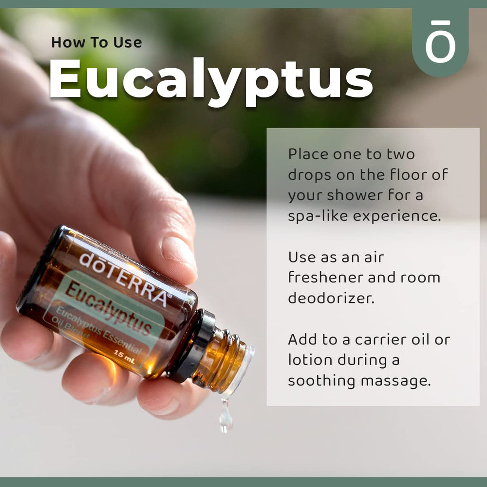 doTERRA Eucalyptus Radiata massage application for soothing muscles.
